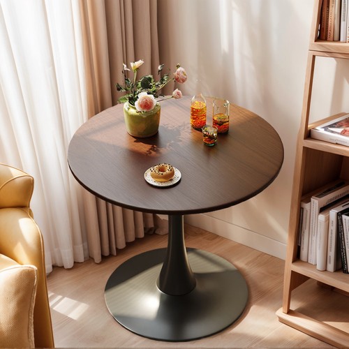 Inch walnut round - walnut, table